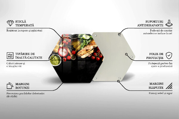 Protège plaque de cuisson Ingrédients et épices italiens