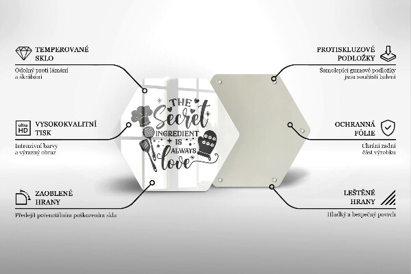 Protège plaque de cuisson Inscription phrase