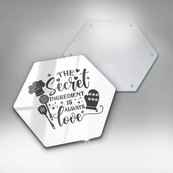 Protège plaque de cuisson Inscription phrase