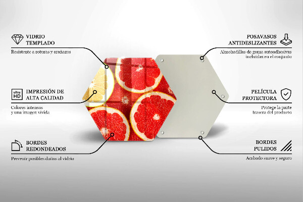 Protège plaque de cuisson Tranches de pamplemousse