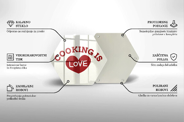 Protège plaque de cuisson Cooking is love