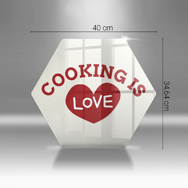 Protège plaque de cuisson Cooking is love