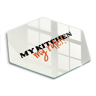 Protège plaque de cuisson My kitchen my rules