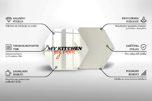 Protège plaque de cuisson My kitchen my rules