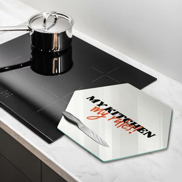 Protège plaque de cuisson My kitchen my rules