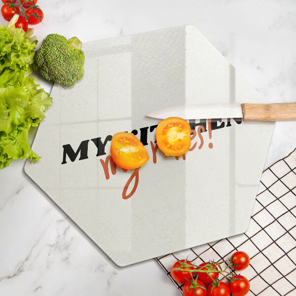 Protège plaque de cuisson My kitchen my rules