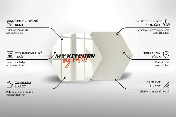 Protège plaque de cuisson My kitchen my rules