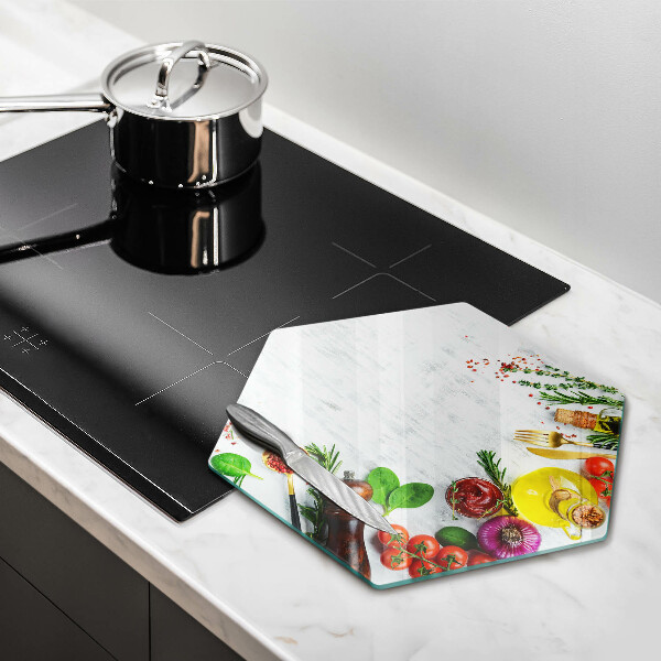 Protège plaque de cuisson Légumes et épices