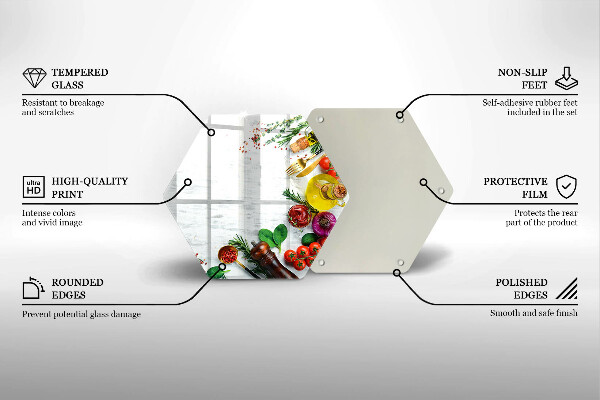 Protège plaque de cuisson Légumes et épices