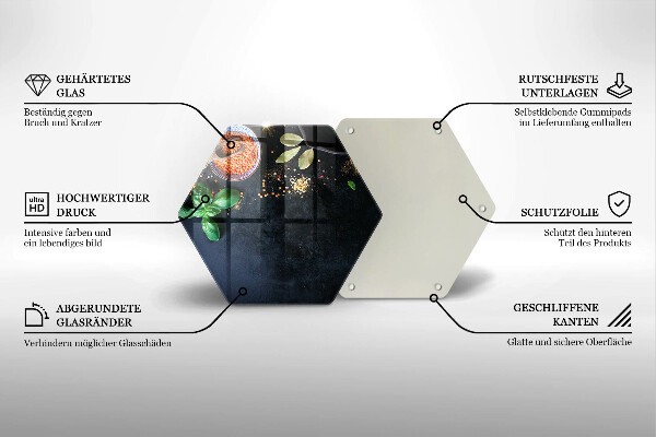 Protège plaque de cuisson Bols d'épices