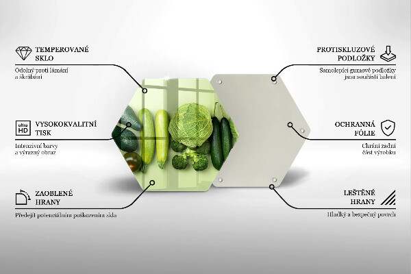 Protège plaque de cuisson Fruits et légumes verts