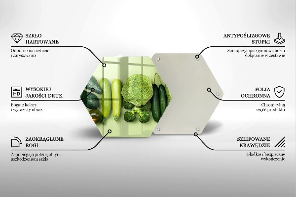 Protège plaque de cuisson Fruits et légumes verts