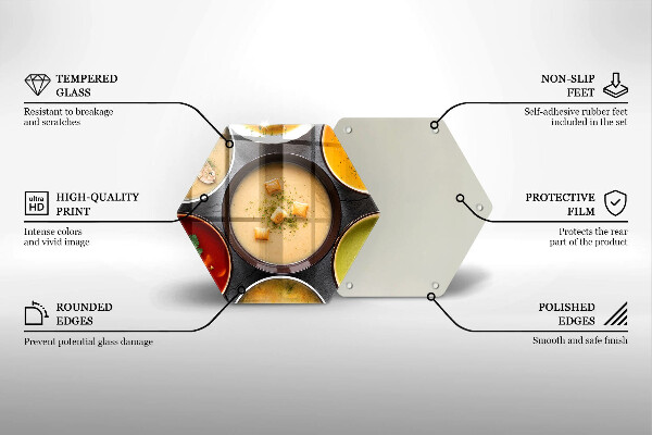 Protège plaque de cuisson Des soupes colorées