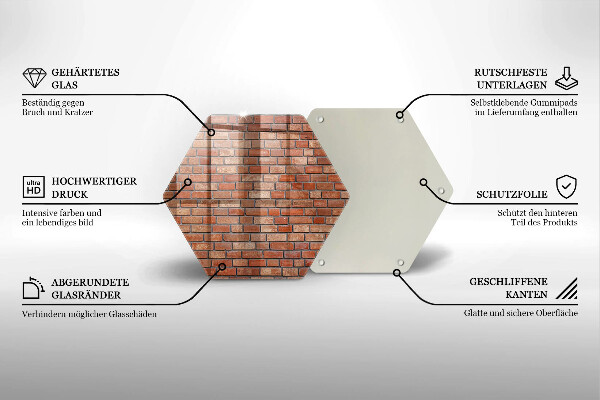 Protection plaque induction Mur de briques