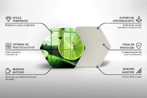 Protection plaque induction Agrumes citron vert