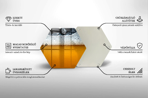 Protection plaque induction Boire de la mousse de bière