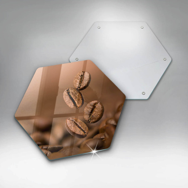 Cache plaque de cuisson Grains de café