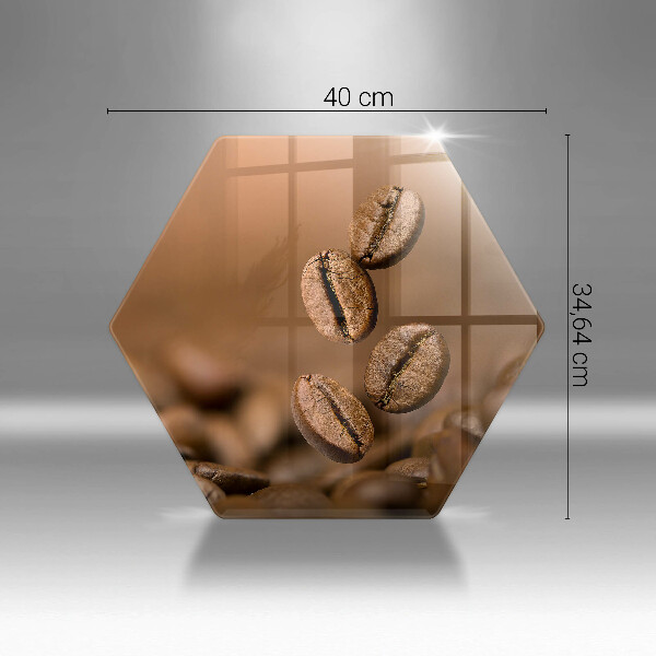 Cache plaque de cuisson Grains de café