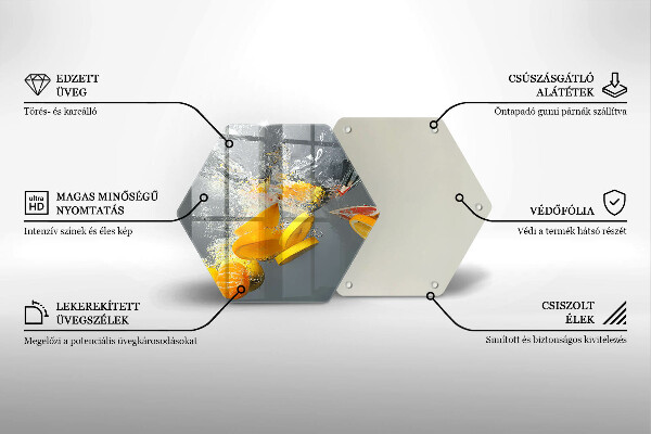 Cache plaque de cuisson Citrons dans l'eau