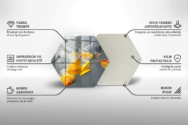 Cache plaque de cuisson Citrons dans l'eau