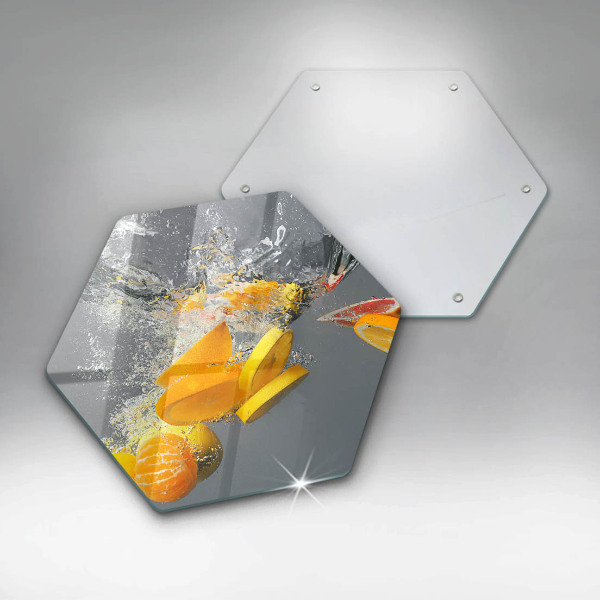 Cache plaque de cuisson Citrons dans l'eau