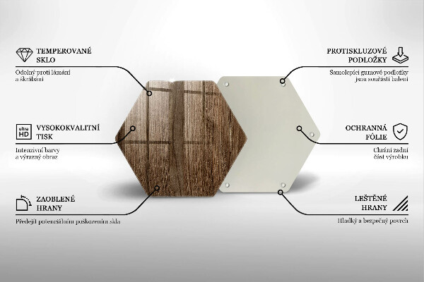 Protège plaque de cuisson Texture du bois