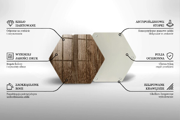 Protège plaque de cuisson Texture du bois