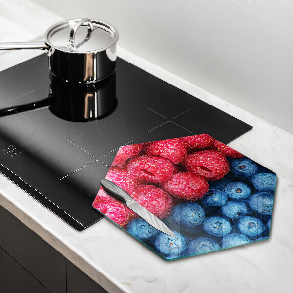 Protège plaque de cuisson Fruits de framboise et de myrtille