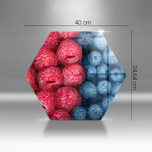 Protège plaque de cuisson Fruits de framboise et de myrtille