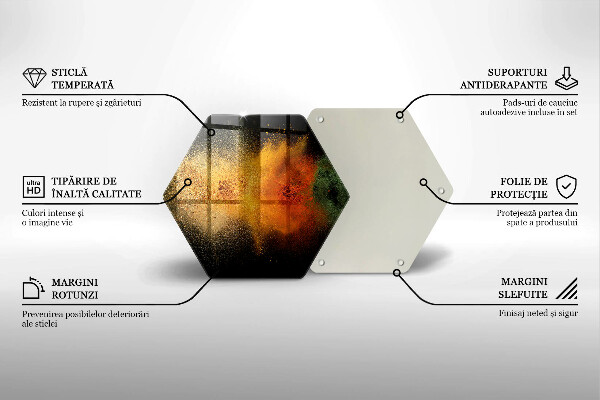 Protège plaque de cuisson Épices colorées