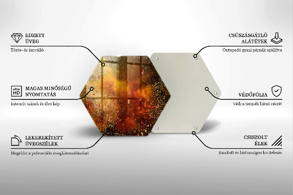 Protège plaque de cuisson Épices colorées