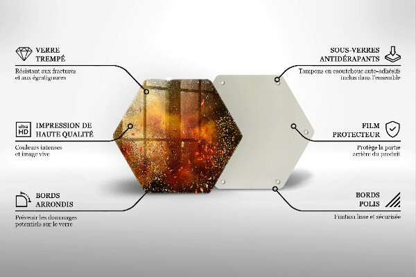 Protège plaque de cuisson Épices colorées