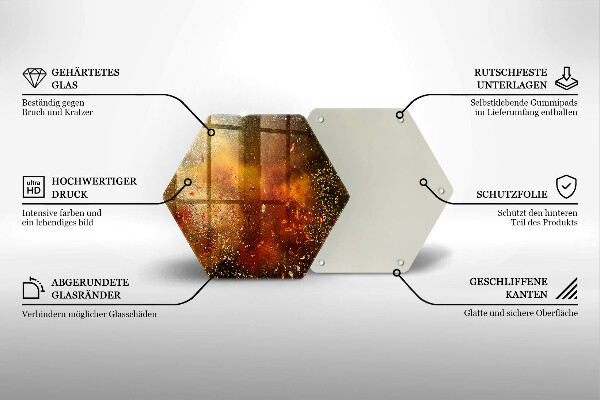 Protège plaque de cuisson Épices colorées