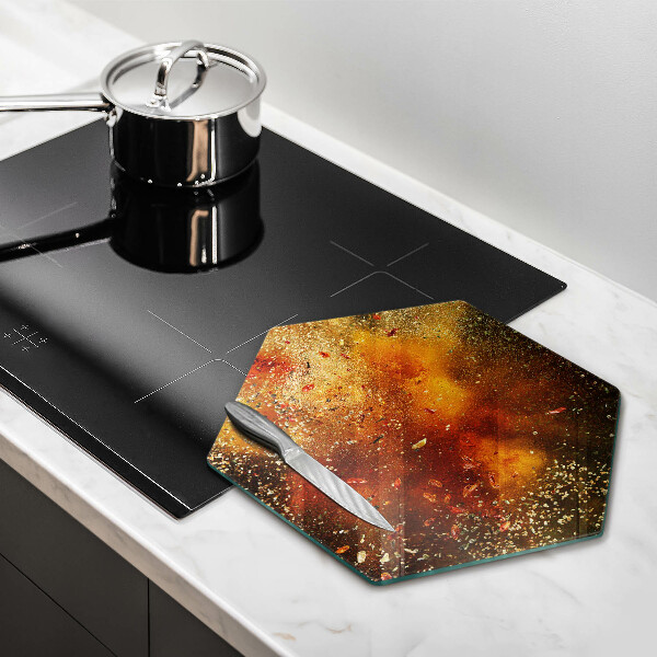 Protège plaque de cuisson Épices colorées