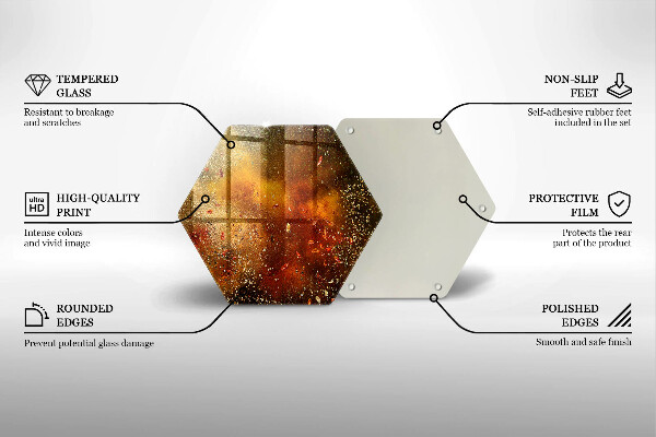 Protège plaque de cuisson Épices colorées