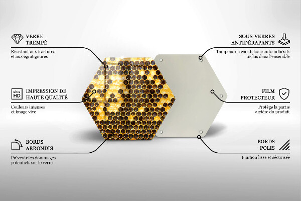 Protège plaque de cuisson Rayon de miel