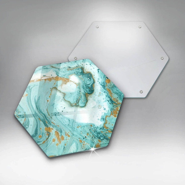 Protection plaque induction Abstraction bleue