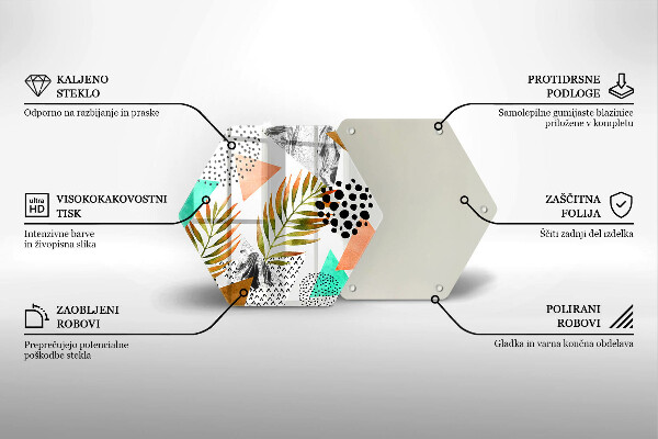 Protection plaque induction Modèle de feuilles de bohème