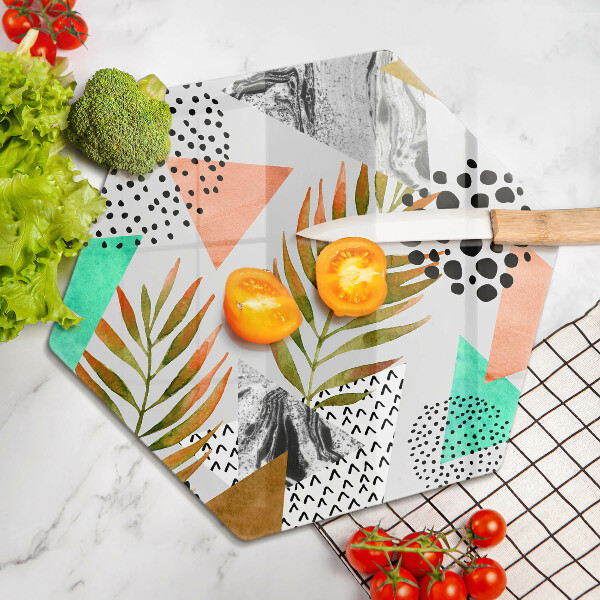 Protection plaque induction Modèle de feuilles de bohème