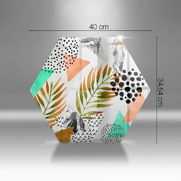 Protection plaque induction Modèle de feuilles de bohème