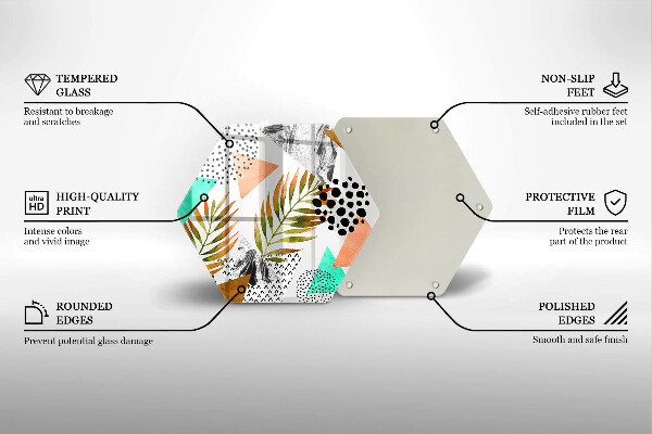 Protection plaque induction Modèle de feuilles de bohème