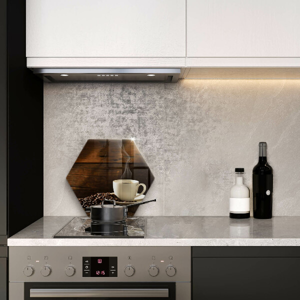 Cache plaque de cuisson Tasse à café en bois