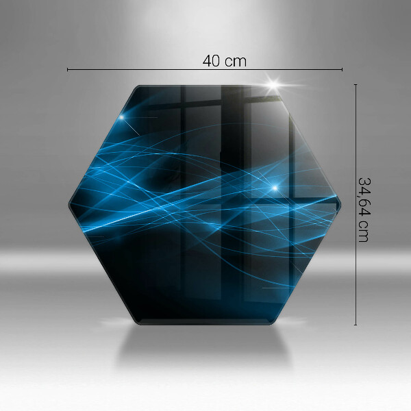 Cache plaque de cuisson Fumée bleue abstraite