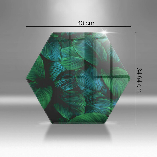 Protection plaque induction Feuilles de la jungle