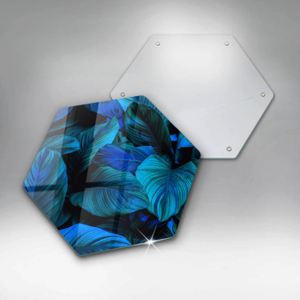 Protection plaque induction Feuilles de végétation de la jungle