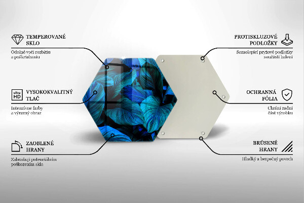 Protection plaque induction Feuilles de végétation de la jungle