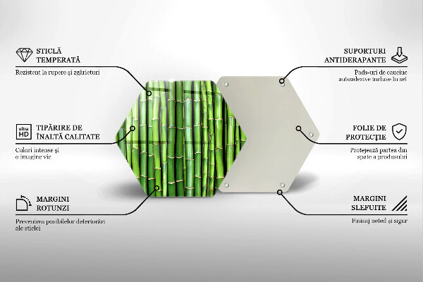 Cache plaque de cuisson Bambous naturels