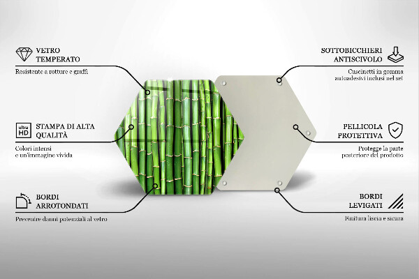 Cache plaque de cuisson Bambous naturels