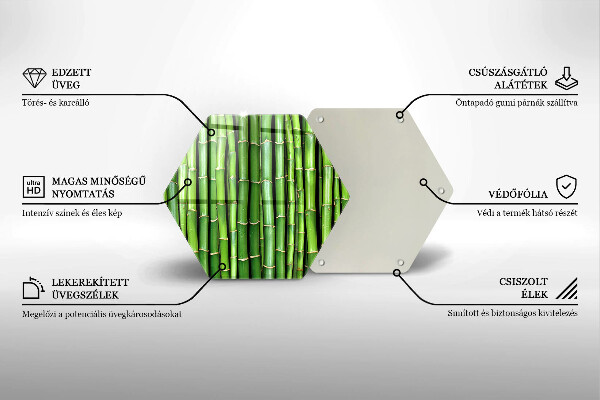 Cache plaque de cuisson Bambous naturels