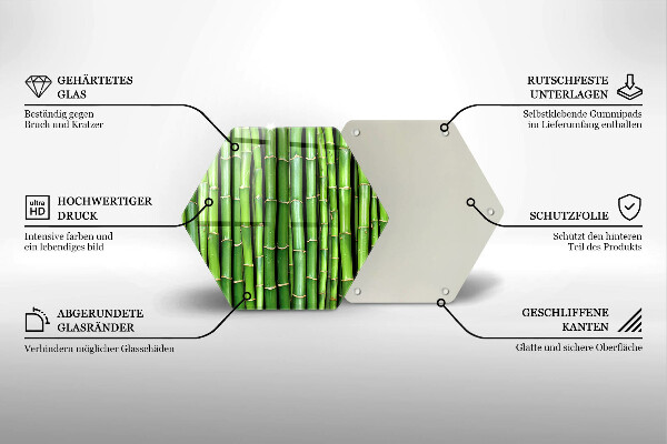 Cache plaque de cuisson Bambous naturels